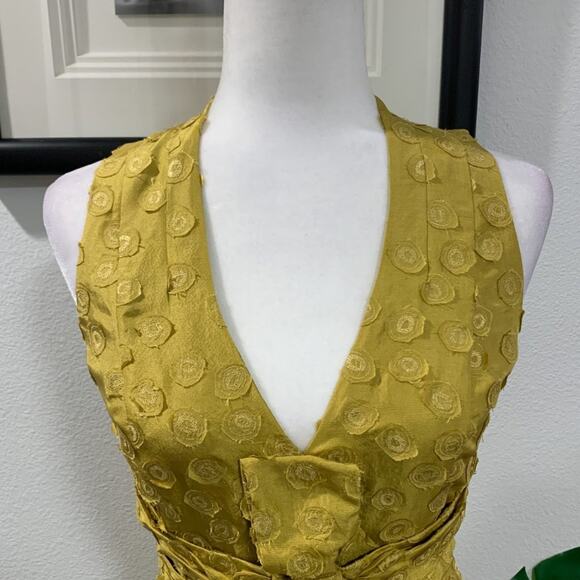 BHLDN | Quillaree Tethered Dots Dress Yellow Size 2 NWOT - Picture 6 of 12